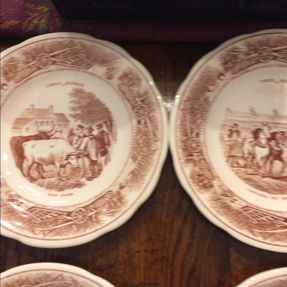 Set of 6 Gien France desert plates - Picture 6 of 7